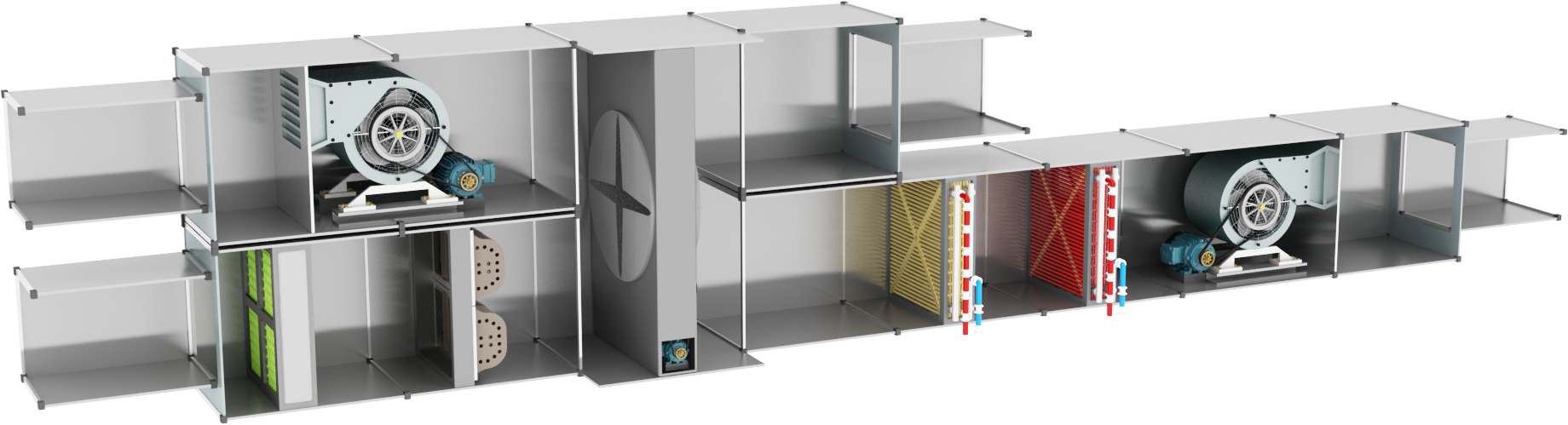 BMS graphics example: Fresh air handling unit