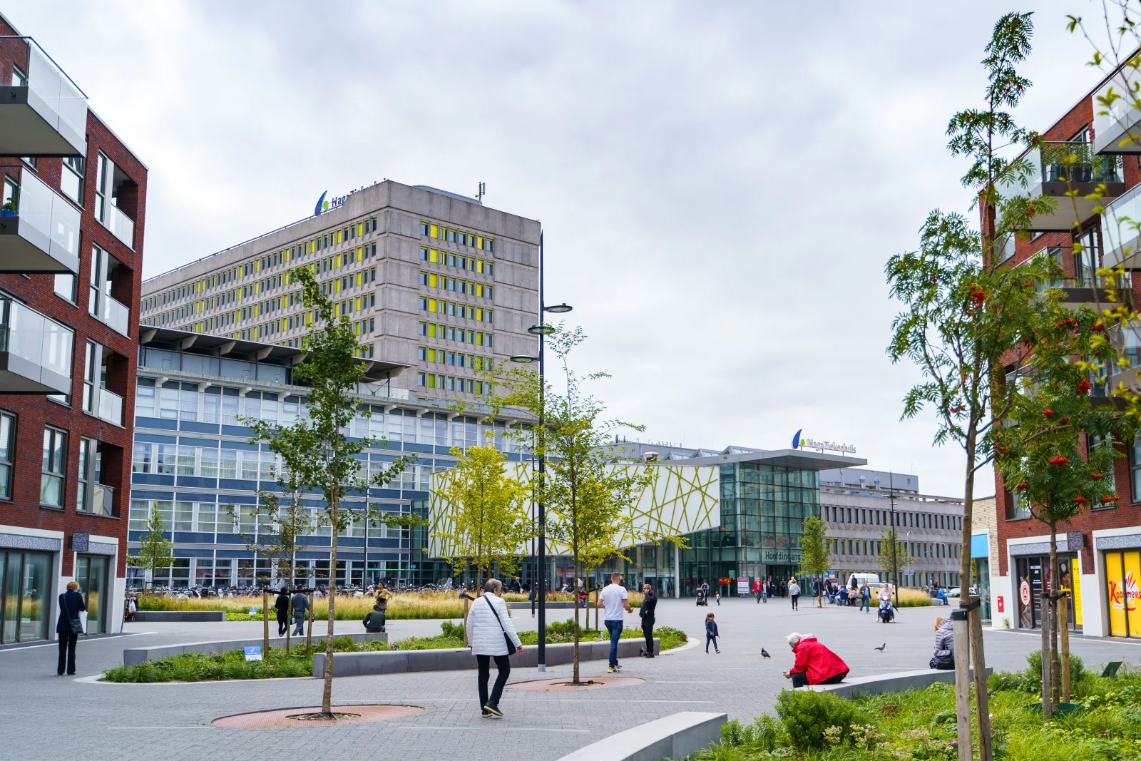Haga Hospital building exterior in the Netherlands
